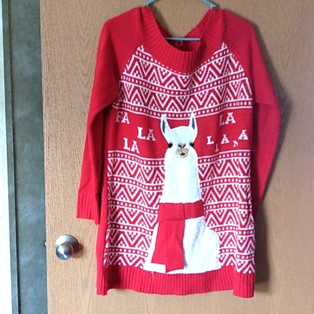 Holiday time Llama holiday christmas sweater